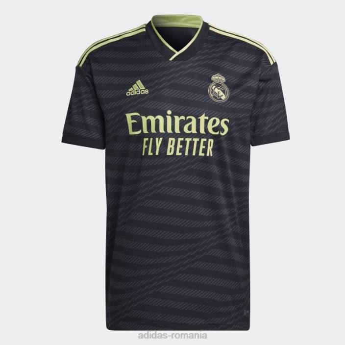 Adidas real madrid 22/23 al treilea tricou lime fashion bărbați negru/var 2JBN897