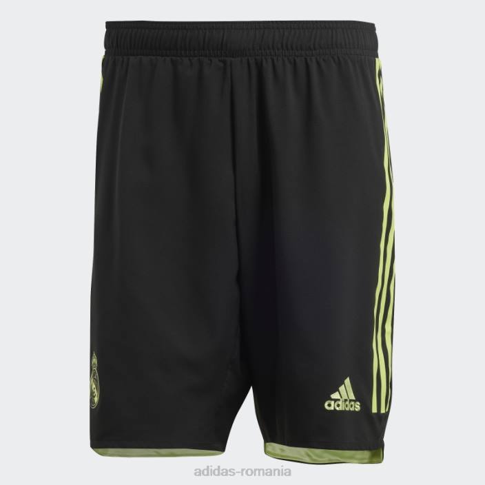 Adidas real madrid 22/23 treilea pantaloni scurți autentici negri bărbați negru/var 2JBN14395