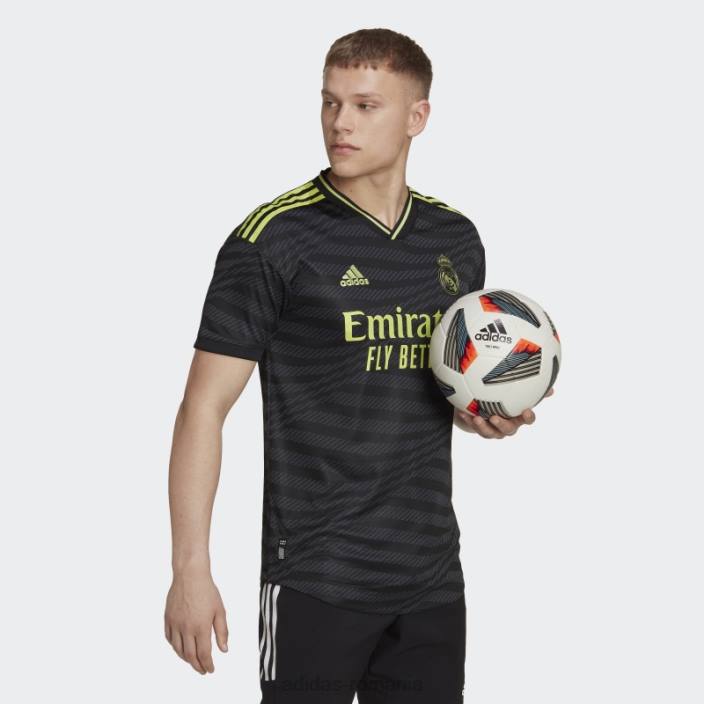 Adidas real madrid 22/23 tricou autentic negru adidas bărbați negru/var 2JBN13758
