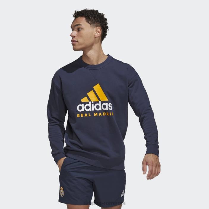 Adidas real madrid dna crew hanorac noapte bleumarin bărbați marina de noapte 2JBN14192