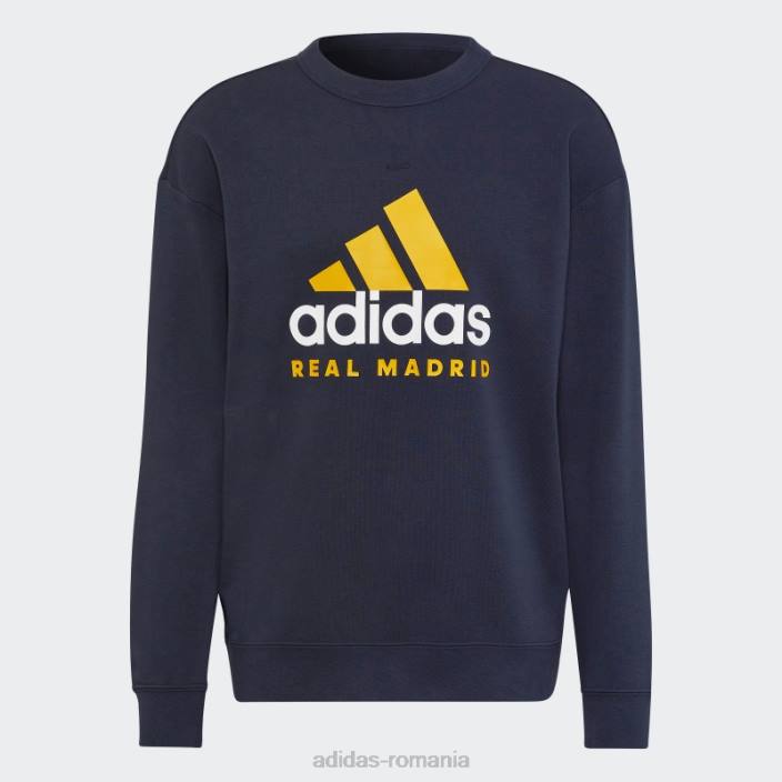 Adidas real madrid dna crew hanorac noapte bleumarin bărbați marina de noapte 2JBN14192
