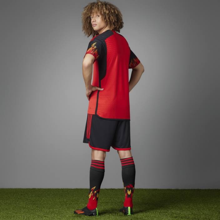 Adidas red belgia 22 home tricou autentic adidas bărbați roșu/negru 2JBN7299