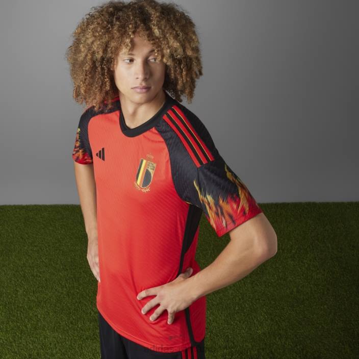 Adidas red belgia 22 home tricou autentic adidas bărbați roșu/negru 2JBN7299