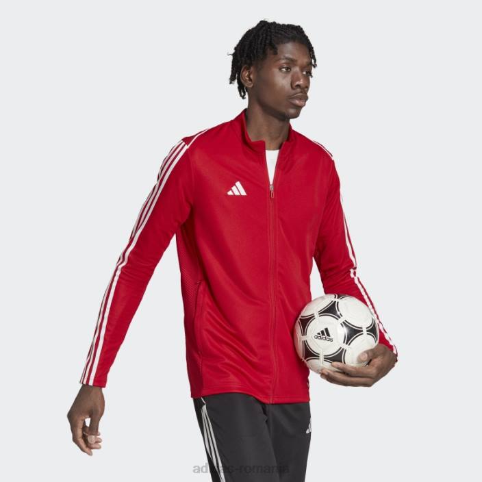 Adidas roșu fierbinte tiro 23 league jachetă de antrenament bărbați roșu 2JBN4894