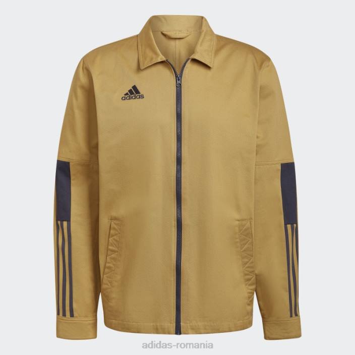 Adidas supracămașă tiro bej auriu bărbați bej auriu 2JBN14710