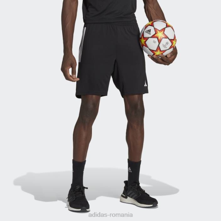 Adidas tiro 23 pro heat.rdy pantaloni scurți negri bărbați alb negru 2JBN13784