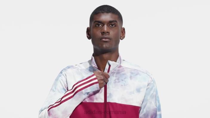 Adidas tiro track top burgundy bărbați burgundy/app sky rush/alb 2JBN15295