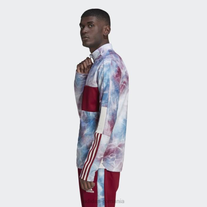 Adidas tiro track top burgundy bărbați burgundy/app sky rush/alb 2JBN15295