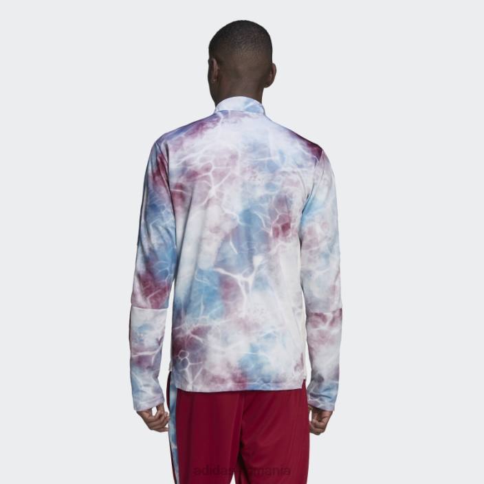 Adidas tiro track top burgundy bărbați burgundy/app sky rush/alb 2JBN15295