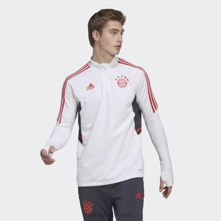 Adidas top de antrenament fc bayern condivo 22 alb bărbați alb 2JBN14137