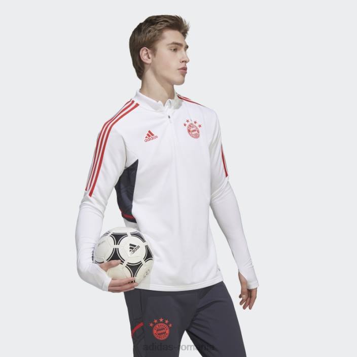 Adidas top de antrenament fc bayern condivo 22 alb bărbați alb 2JBN14137