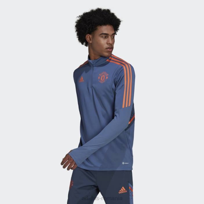 Adidas top de antrenament manchester united condivo 22 albastru bărbați albastru 2JBN13880