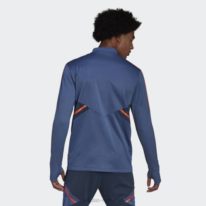 Adidas top de antrenament manchester united condivo 22 albastru bărbați albastru 2JBN13880