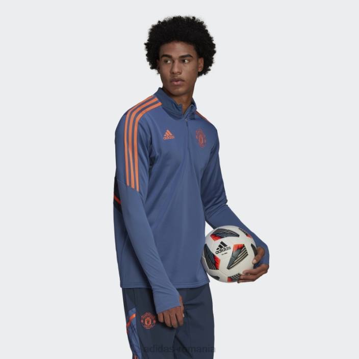 Adidas top de antrenament manchester united condivo 22 albastru bărbați albastru 2JBN13880