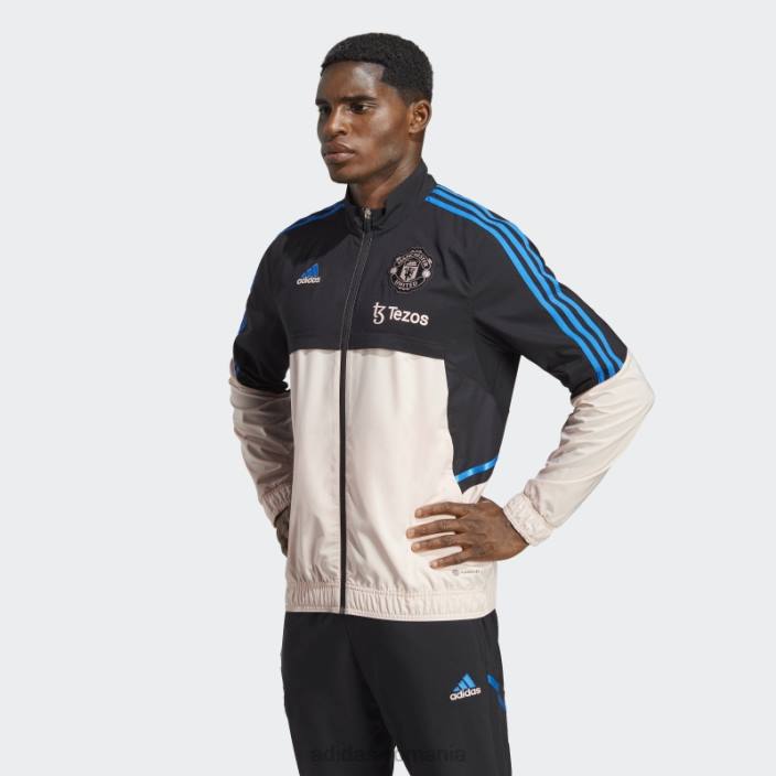Adidas top negru manchester united condivo 22 de prezentare bărbați negru/roz glacial 2JBN13438