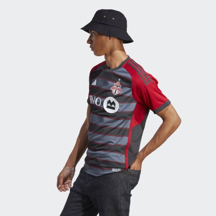 Adidas toronto fc 23/24 home tricou autentic gri solid adidas bărbați gri/rosu solid 2JBN6312