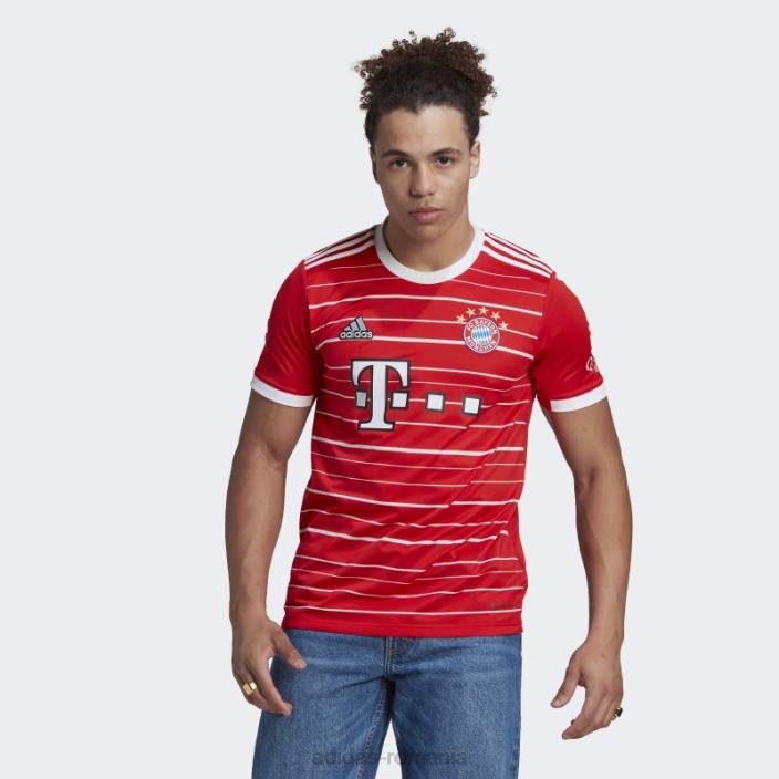 Adidas tricou acasă fc bayern 22/23 roșu adidas bărbați roșu 2JBN792