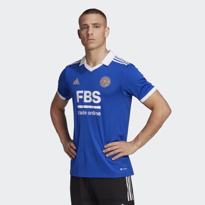 Adidas tricou acasă leicester city fc 22/23 albastru îndrăzneț bărbați albastru îndrăzneț 2JBN14144