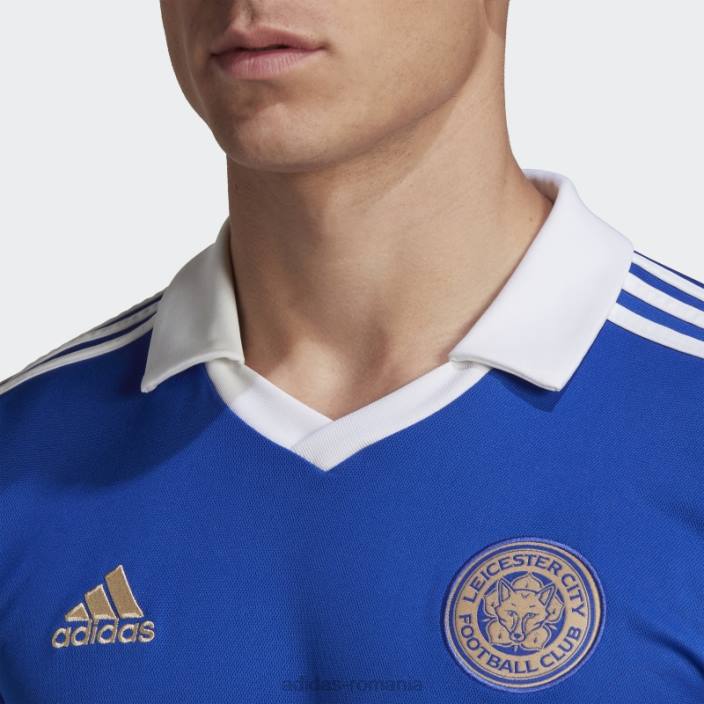 Adidas tricou acasă leicester city fc 22/23 albastru îndrăzneț bărbați albastru îndrăzneț 2JBN14144