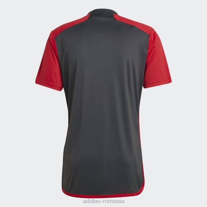 Adidas tricou acasă toronto fc 23/24, gri solid bărbați gri/rosu solid 2JBN6149