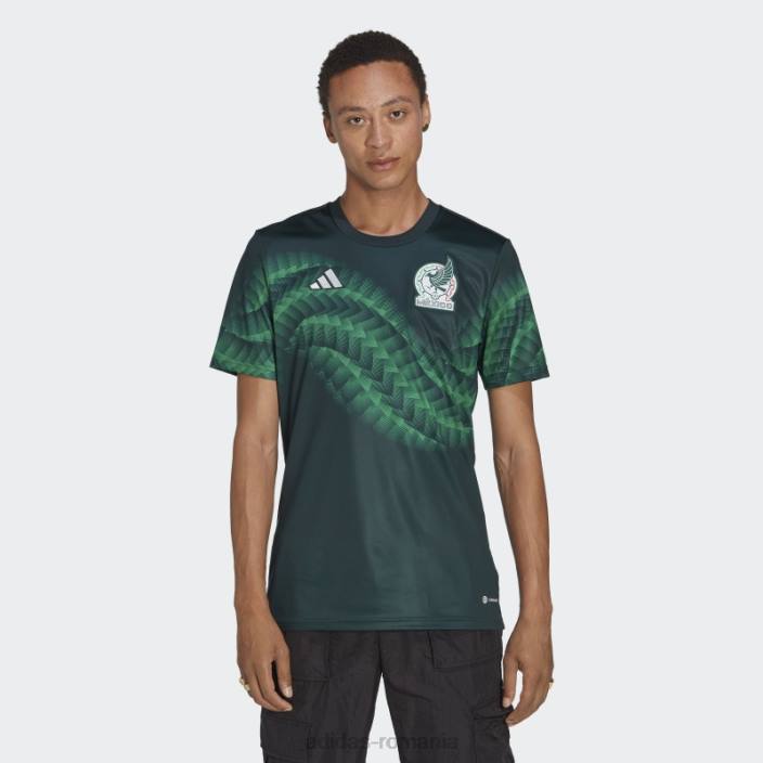 Adidas tricou adidas de pre-meci de noapte verde mexic bărbați noapte verde/verde 2JBN7257