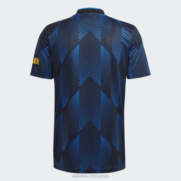 Adidas tricou al treilea, albastru strălucitor, Manchester United 21/22 bărbați strălucește albastru 2JBN14567