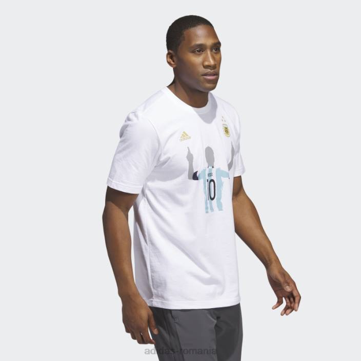 Adidas tricou alb al câștigătorilor din Argentina 2022 bărbați alb/soccr-arq-sau 2JBN5374