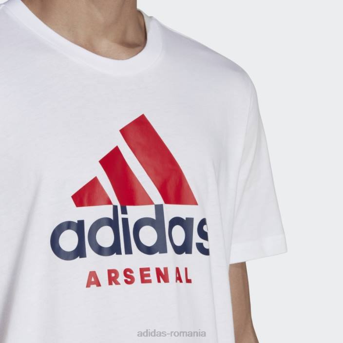 Adidas tricou alb arsenal DNA bărbați alb 2JBN13589