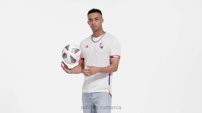 Adidas tricou alb belgia 22 deplasare bărbați alb 2JBN4936