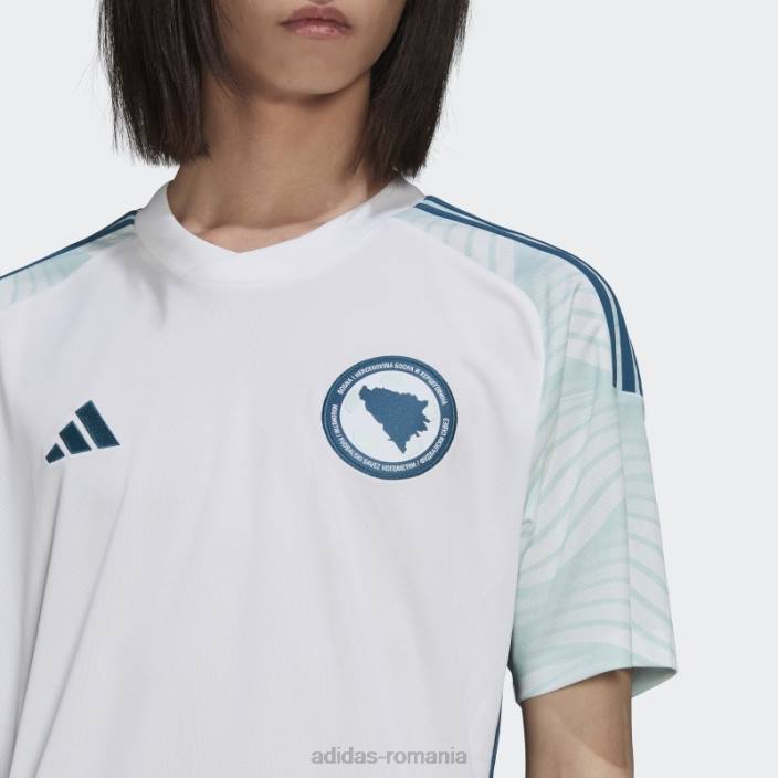 Adidas tricou alb bosnia 22 deplasare bărbați alb 2JBN14128