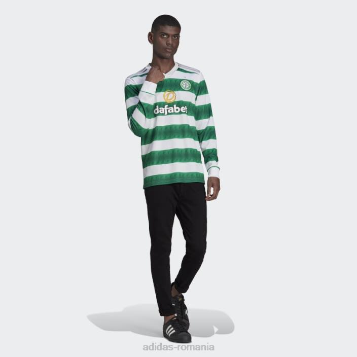 Adidas tricou alb celtic fc 22/23 cu mânecă lungă acasă adidas bărbați alb 2JBN14235