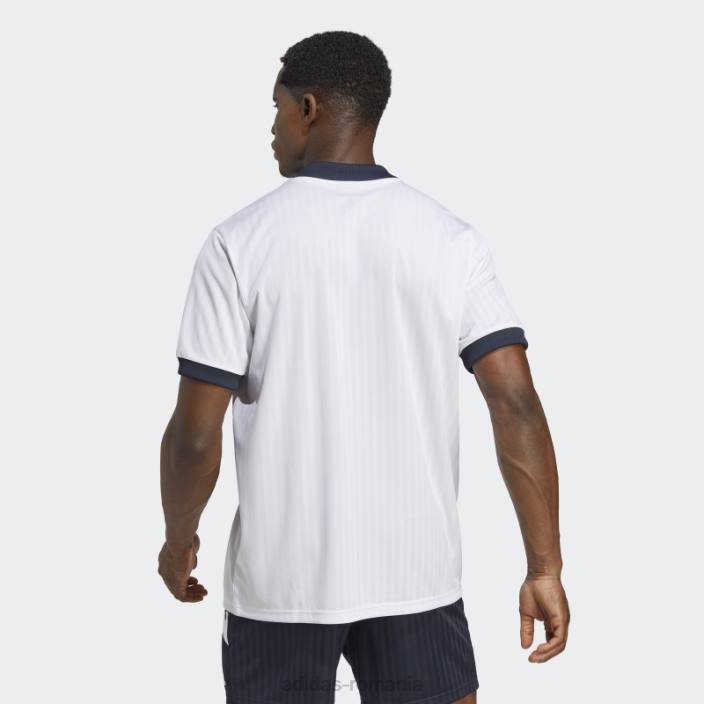 Adidas tricou alb cu icoana real madrid bărbați alb 2JBN6004