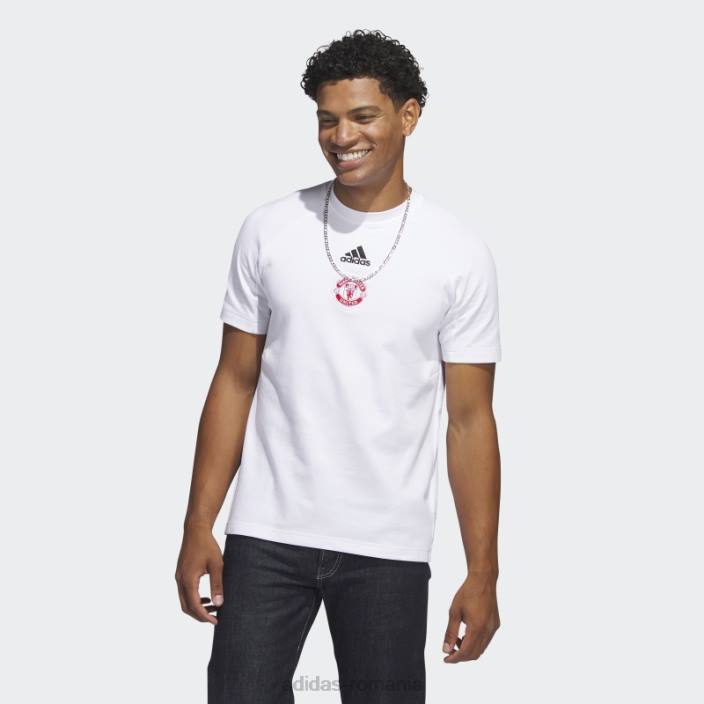 Adidas tricou alb de călătorie manchester united bărbați alb 2JBN14320