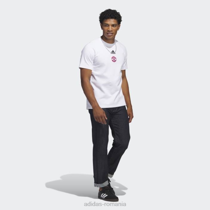 Adidas tricou alb de călătorie manchester united bărbați alb 2JBN14320