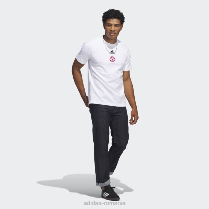 Adidas tricou alb de călătorie manchester united bărbați alb 2JBN14320