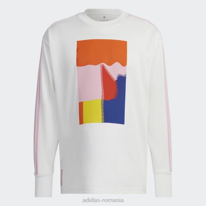 Adidas tricou alb de portar icon belgia bărbați alb/roz adevărat 2JBN7192