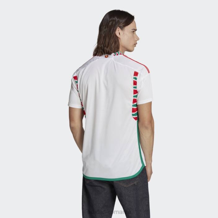 Adidas tricou alb deplasare gales 22 bărbați alb 2JBN1238