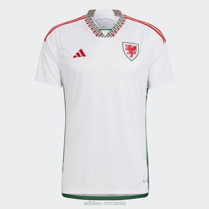 Adidas tricou alb deplasare gales 22 bărbați alb 2JBN1238
