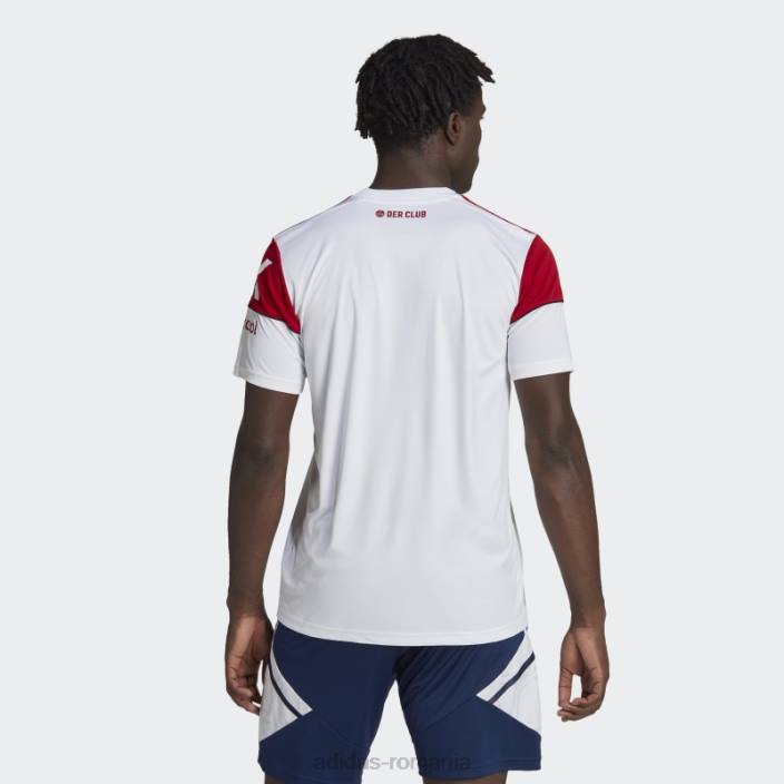 Adidas tricou alb fc Nürnberg 22/23 deplasare adidas bărbați alb roșu 2JBN14355