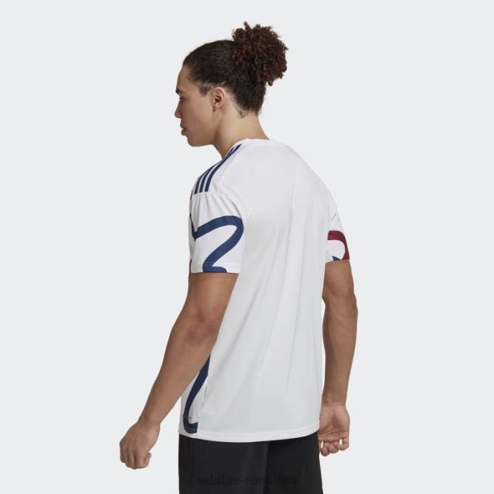 Adidas tricou alb girondins de bordeaux 22/23 deplasare bărbați alb 2JBN15010