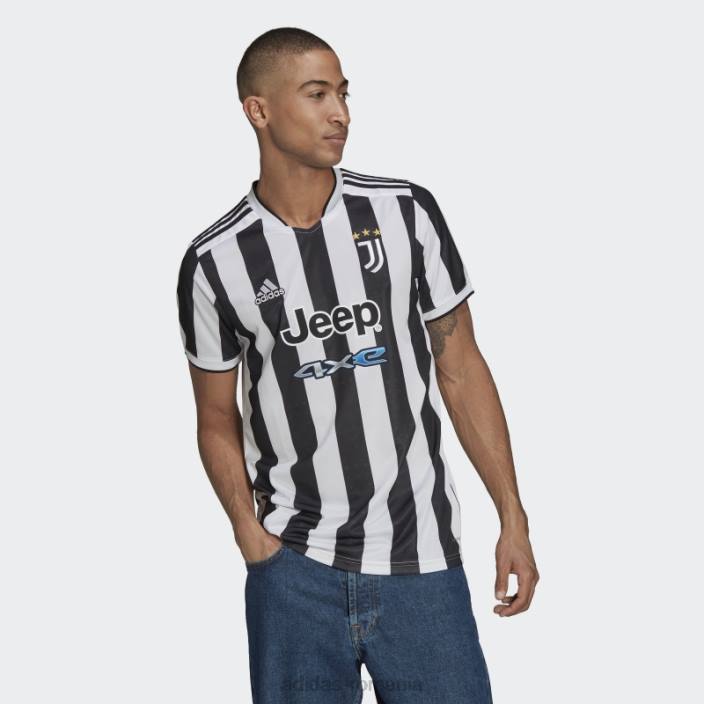 Adidas tricou alb juventus 21/22 acasă bărbați alb negru 2JBN15257