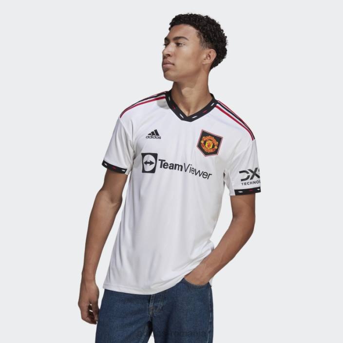 Adidas tricou alb manchester united 22/23 deplasare bărbați alb 2JBN754