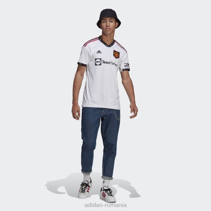 Adidas tricou alb manchester united 22/23 deplasare bărbați alb 2JBN754