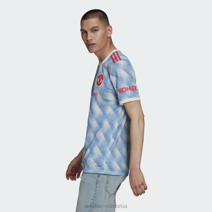 Adidas tricou alb manchester united deplasare 21/22 bărbați alb 2JBN7102