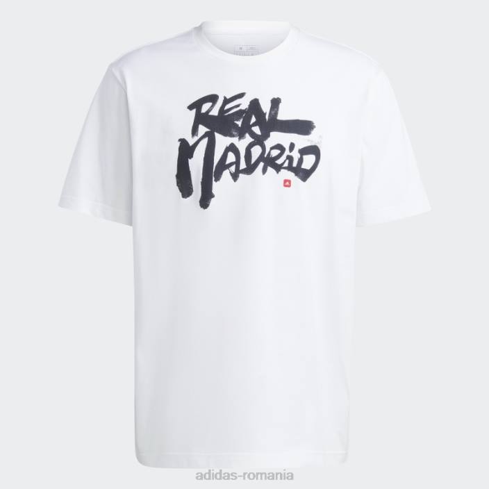 Adidas tricou alb real madrid chinese story bărbați alb 2JBN14290