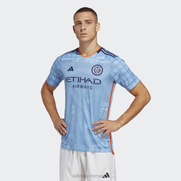 Adidas tricou albastru bahia new york city fc 23/24 home bărbați bahia albastru deschis 2JBN15227