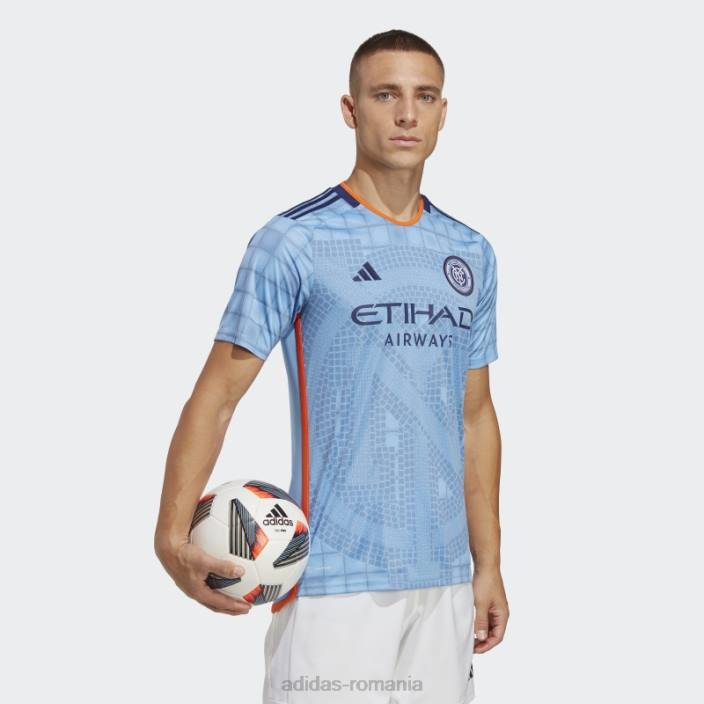 Adidas tricou albastru bahia new york city fc 23/24 home bărbați bahia albastru deschis 2JBN15227