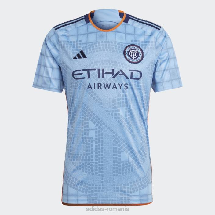 Adidas tricou albastru bahia new york city fc 23/24 home bărbați bahia albastru deschis 2JBN15227
