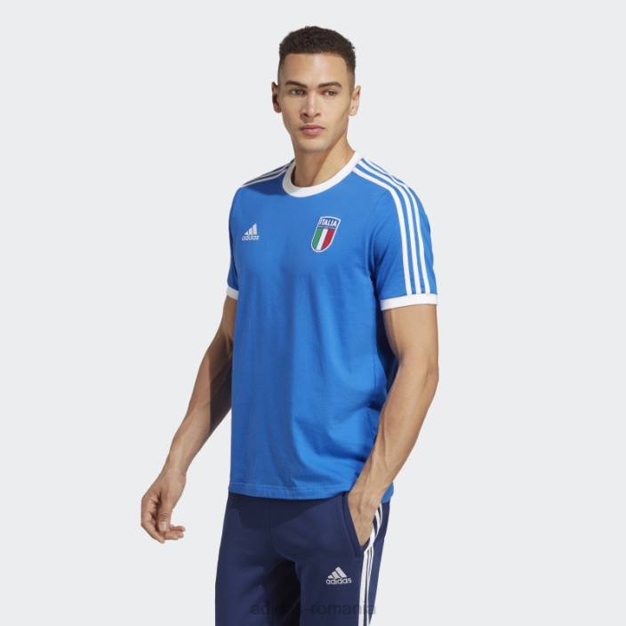 Adidas tricou albastru italia 3 dungi adidas bărbați albastru 2JBN13497