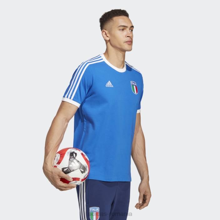 Adidas tricou albastru italia 3 dungi adidas bărbați albastru 2JBN13497